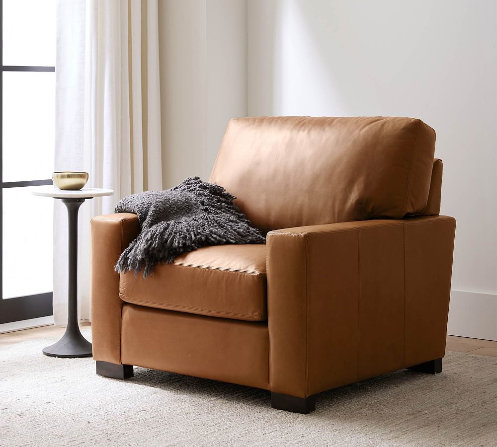 Turner Square Arm Leather Chair