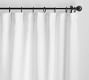 Custom Belgian Flax Linen Blackout Curtain - White