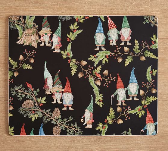 Forest Gnome Cork Placemats Set of 4 Pottery Barn