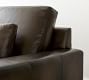 Big Sur Square Arm Deep Seat Leather Sofa (76&quot;&ndash;105&quot;)