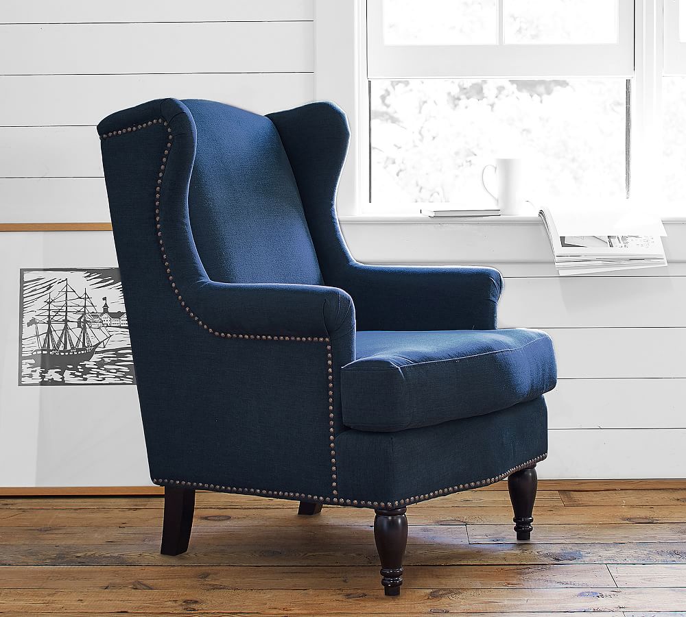 Delancey Petite Upholstered Wingback Armchair