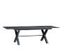 Indio Metal X-Base Extending Outdoor Dining Table (76&quot;-102&quot;)