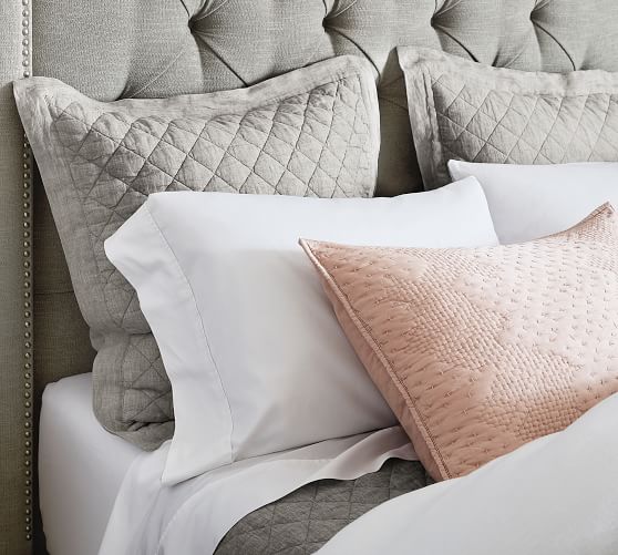 Pottery barn linen pillow sale shams