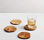 Olive Wood Coasters, Set of 4