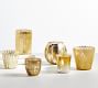 Eclectic Mercury Glass Votive Holders, Set of 6 - Gold