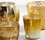 Eclectic Mercury Glass Votive Holders, Set of 6 - Gold
