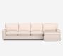 Pearce Modern Square Arm Chaise Sectional (102&quot;&ndash;132&quot;)
