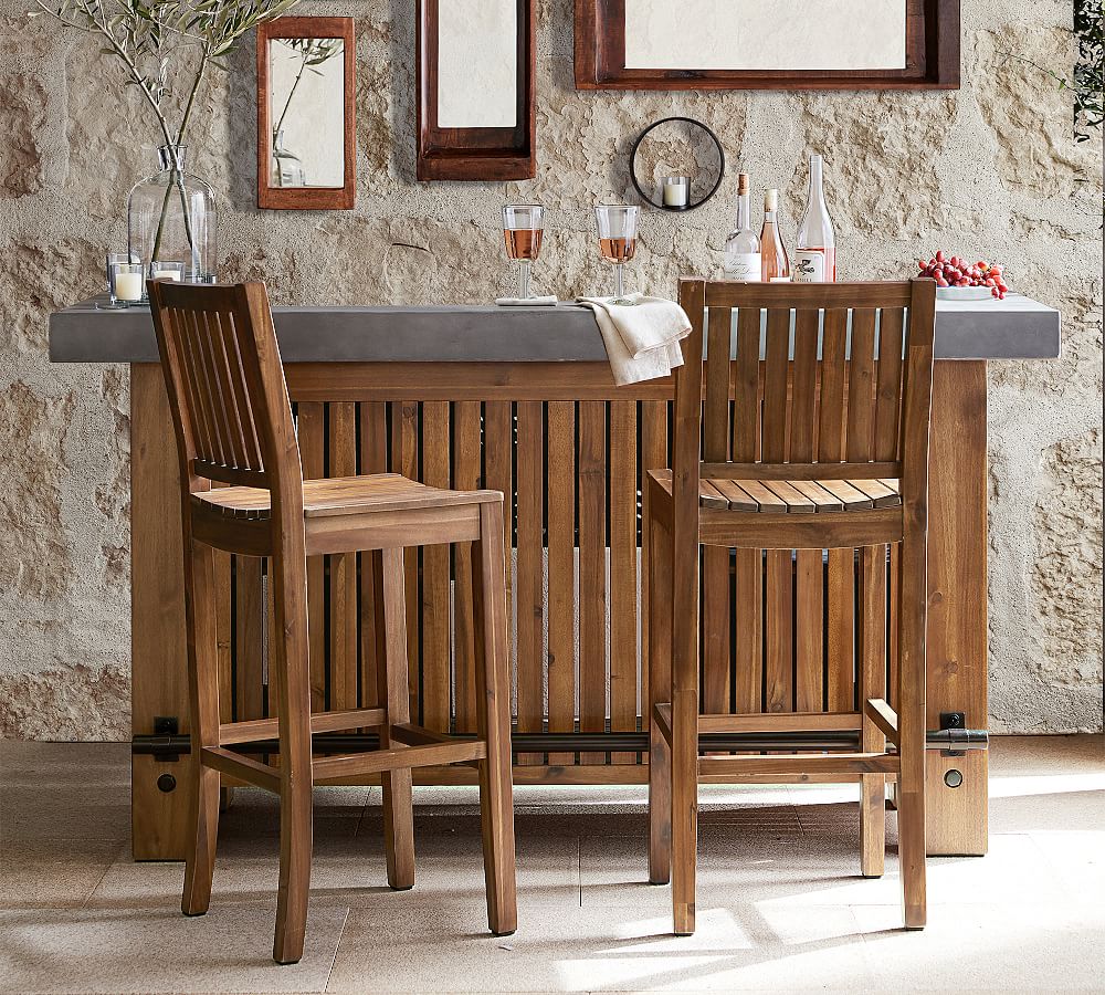 Pottery barn outdoor online bar stools