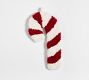 Cozy Teddy Candy Cane Shaped Stocking