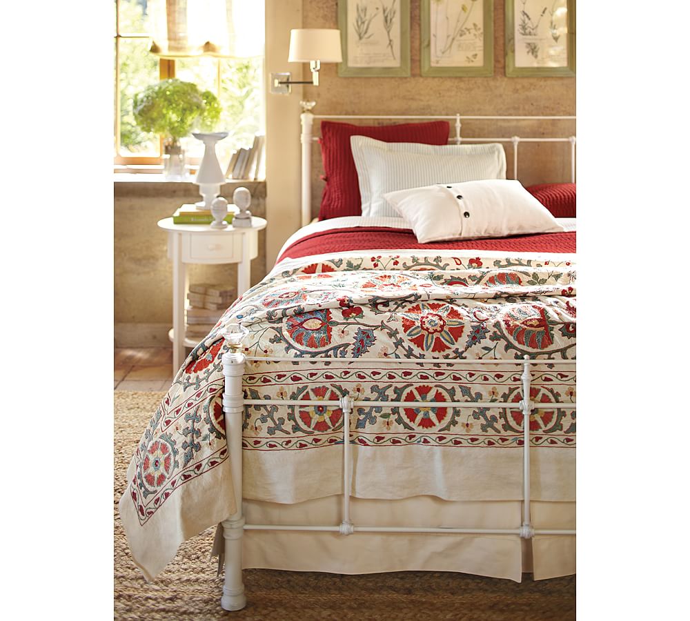 Cotton bed skirt outlet queen