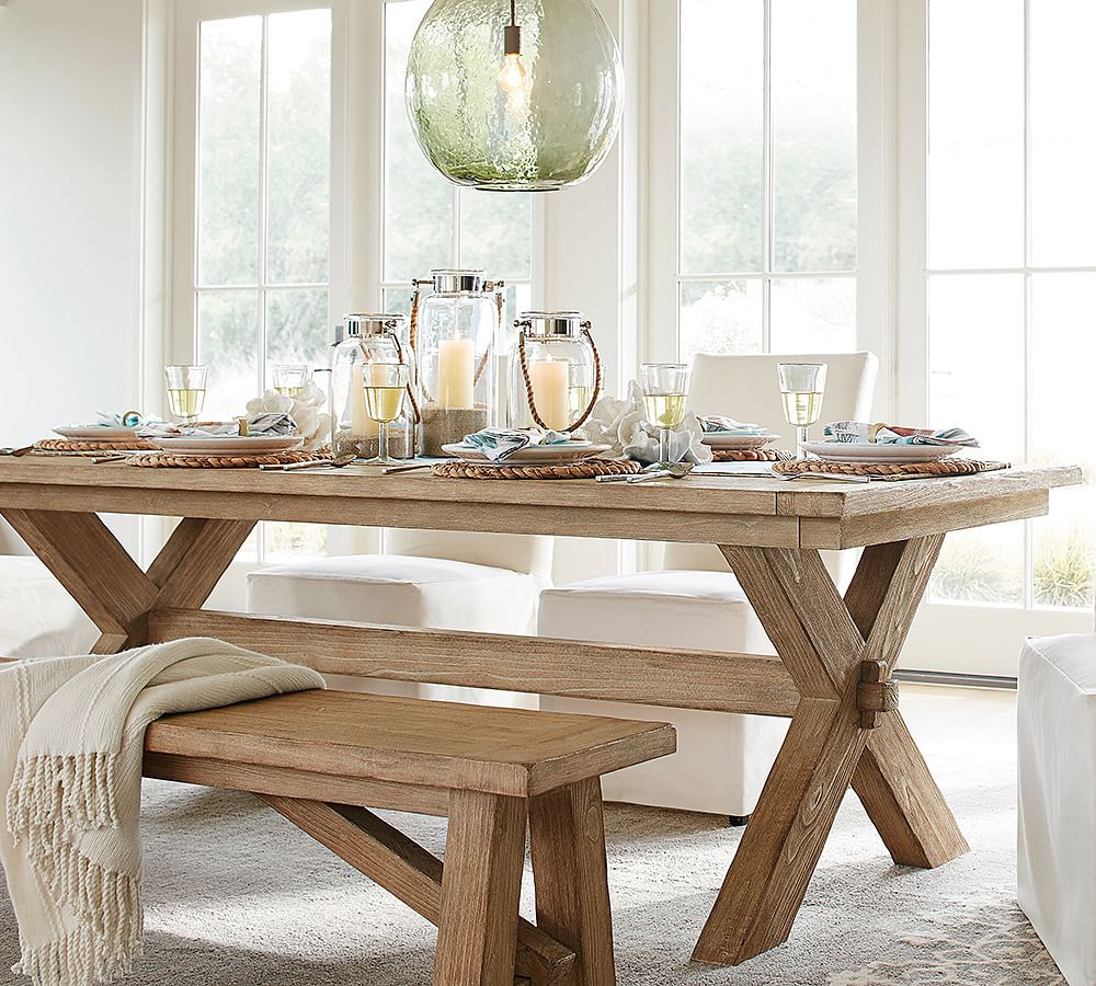 Pottery barn best sale tables and benches