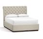 Chesterfield Tufted Upholstered Platform Bed with Footboard or Side Storage