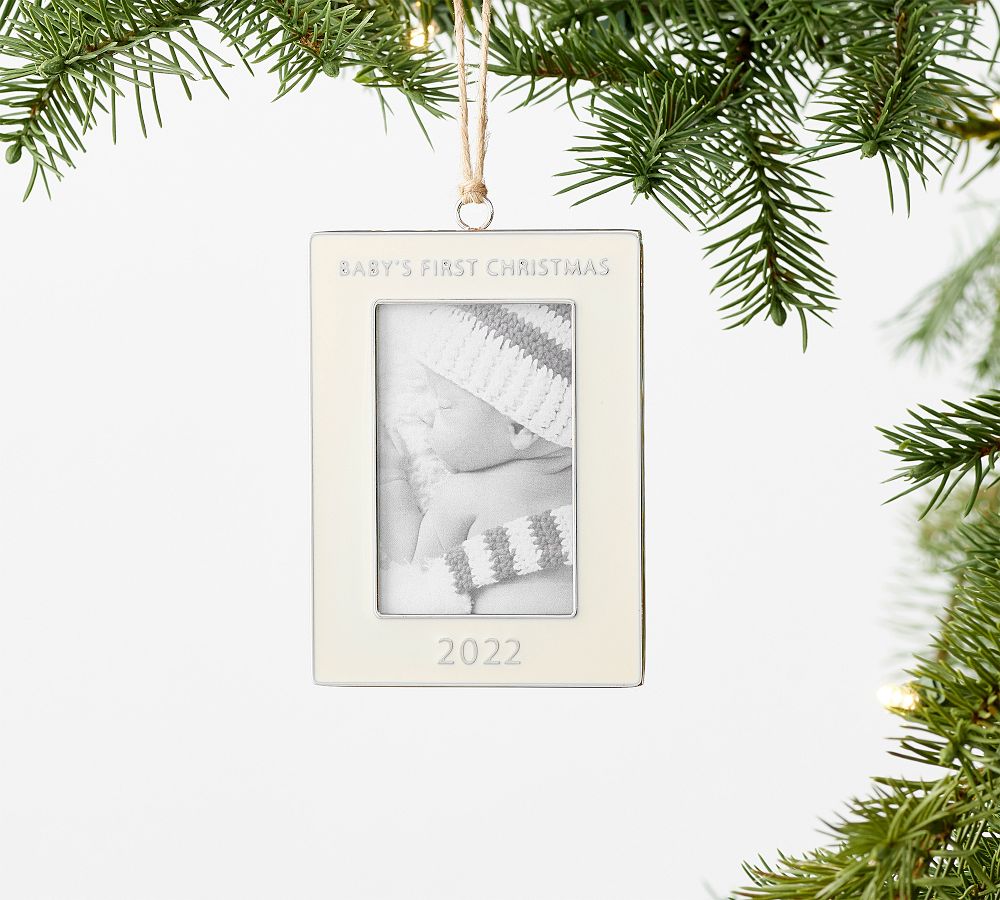 Baby's first hot sale christmas frame ornament