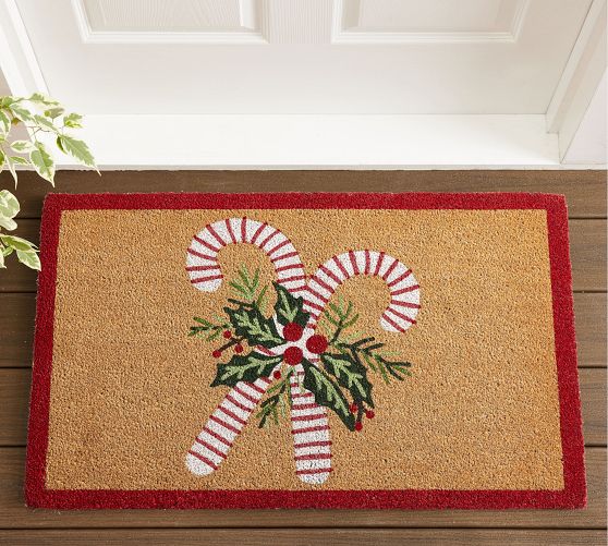 Christmas & Holiday Doormats Pottery Barn