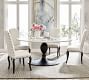 Chapman Oval Marble Pedestal Dining Table (70&quot;)