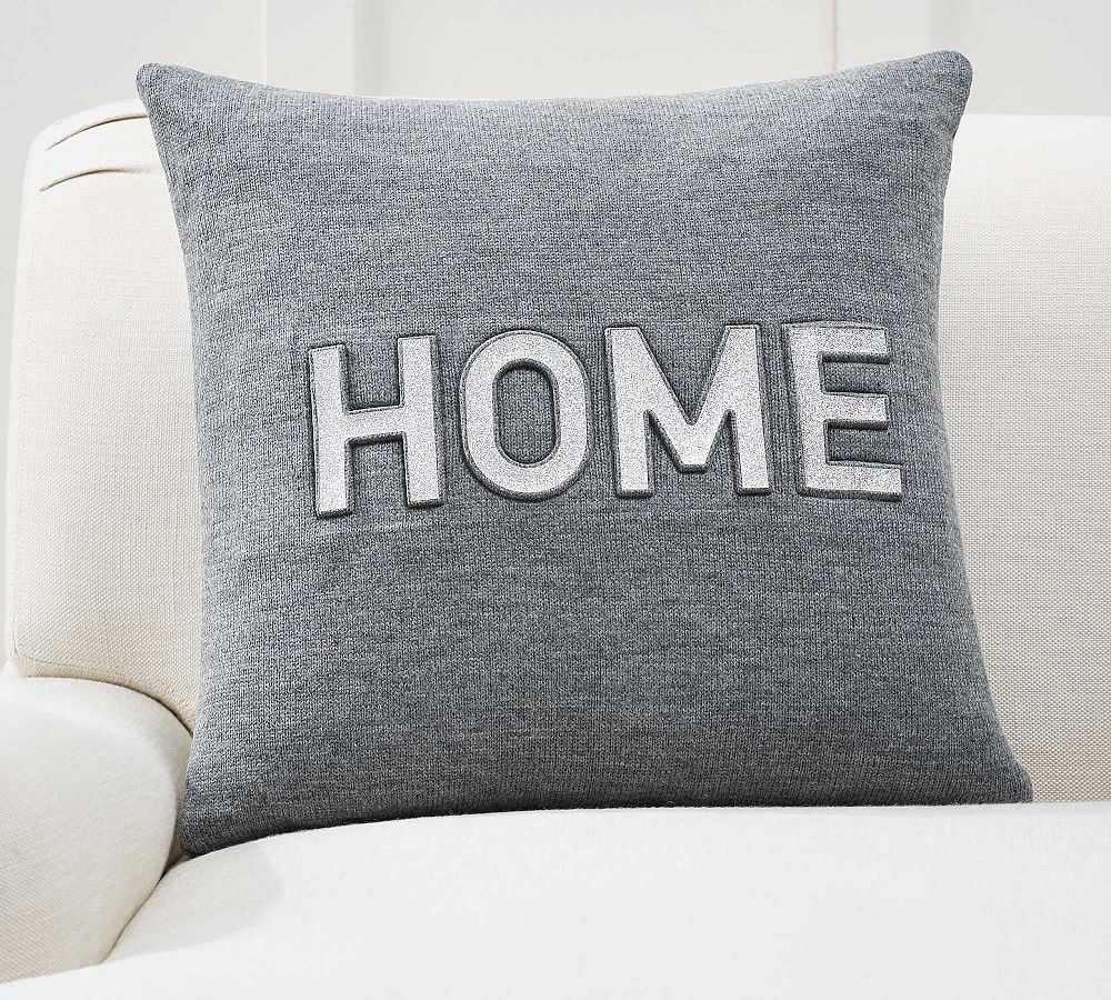 Home Sparkle Knit Pillow Cover