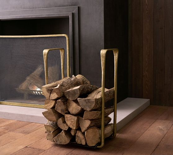 Industrial fireplace log online holder