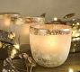 Modern Glass Candleholders - White &amp; Gold