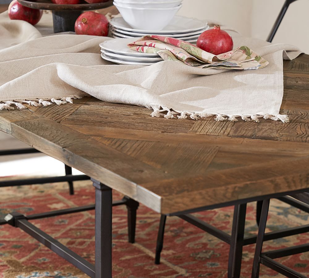 Parquet table 2024 pottery barn