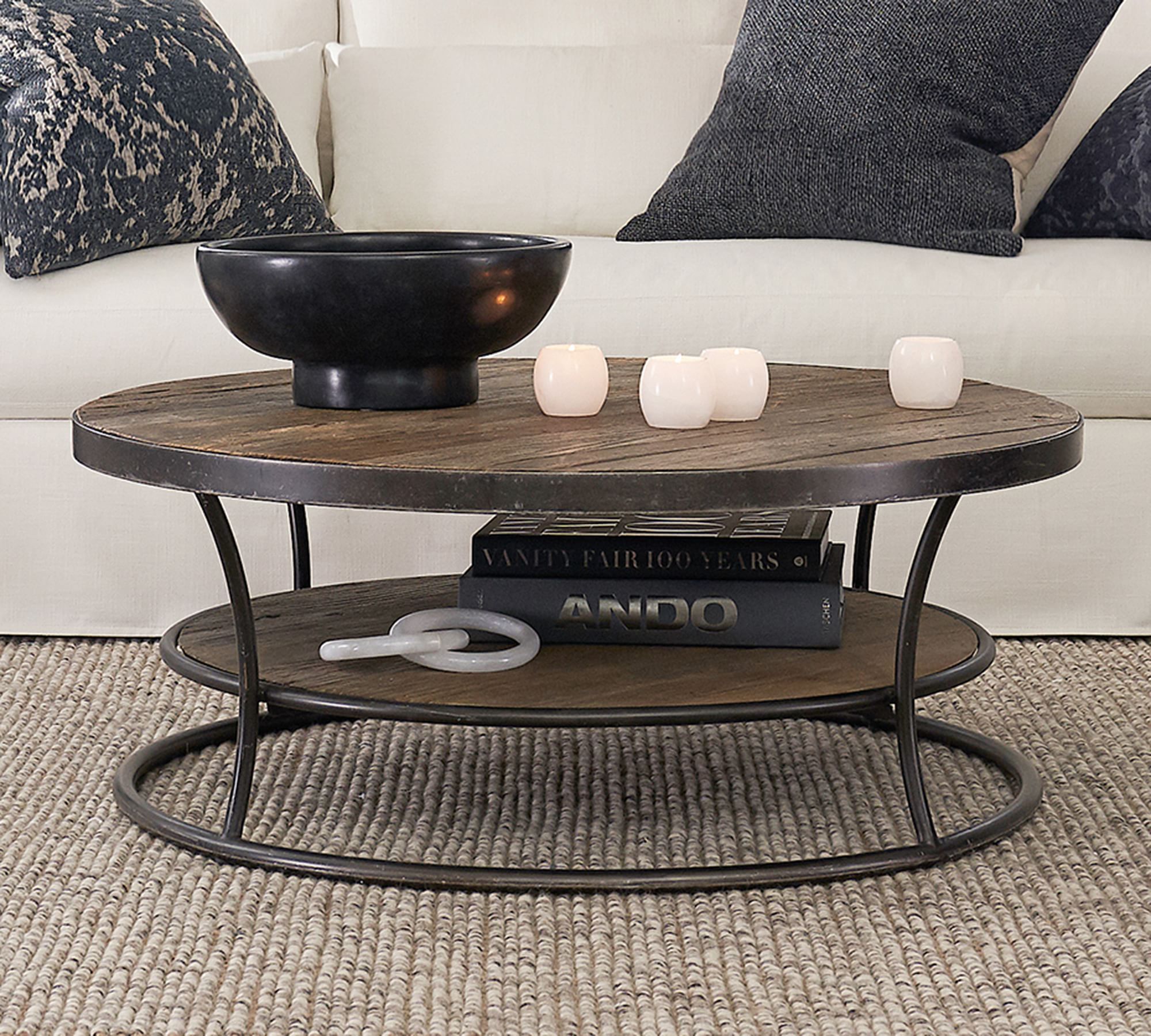 Bartlett Round Reclaimed Wood Coffee Table (42.5")