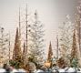 Lit Faux Snowy Pine Trees