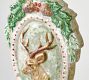 Mercury Glass Figurine Medallion Ornaments