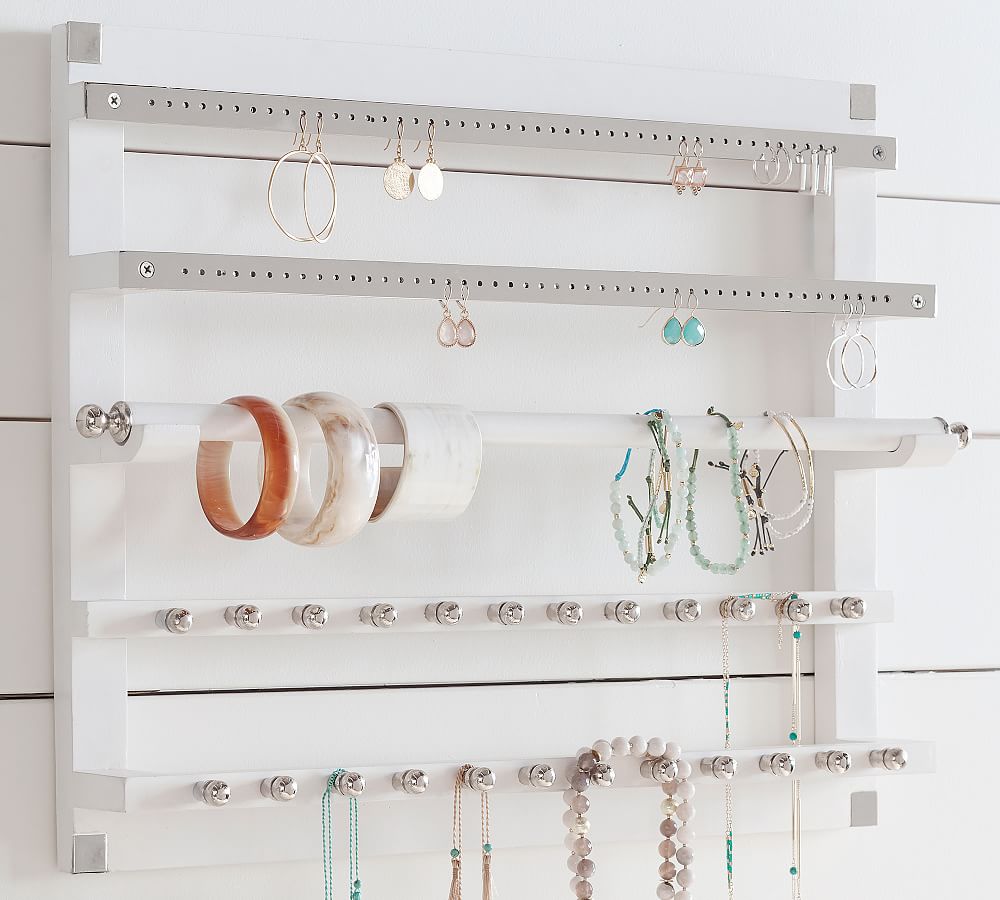 Mounted jewelry store organizer