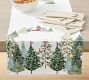 Christmas in the Country Embroidered Cotton/Linen Table Runner