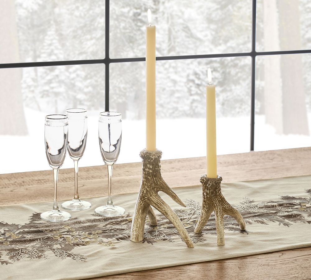 Antler Taper Candleholders - Set of 2