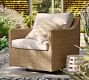 Hampton Wicker Swivel Outdoor Lounge Chair