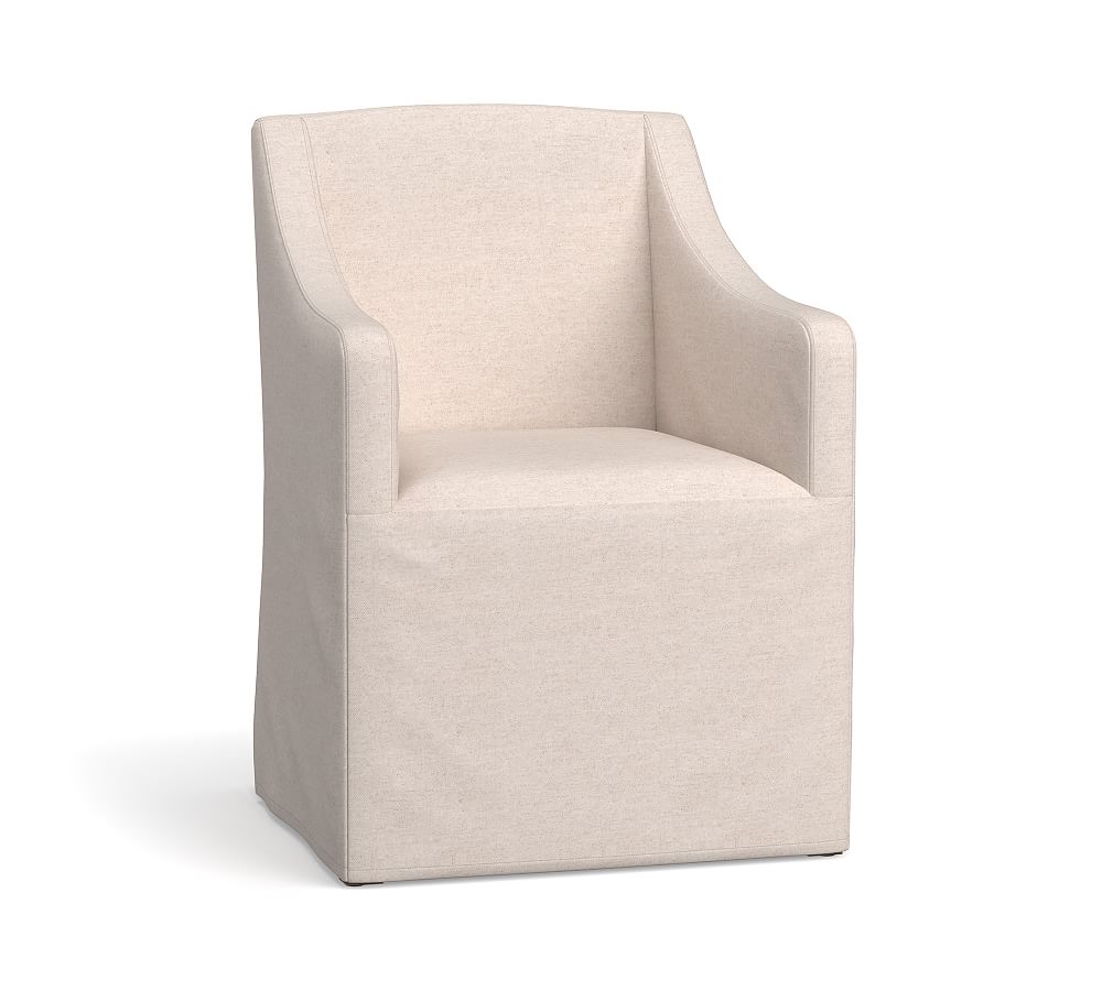 Classic Slope Slipcovered Dining Armchair
