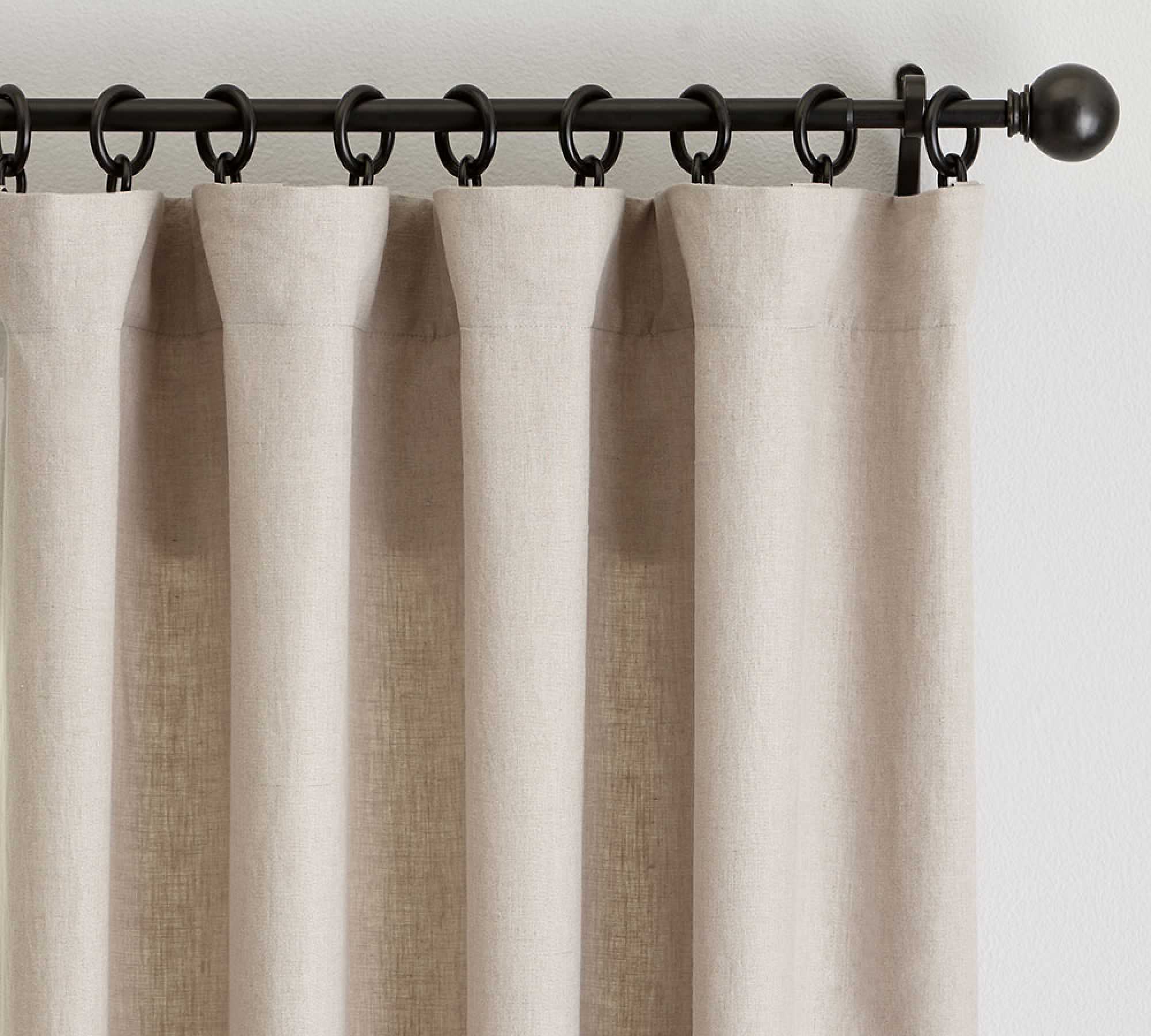 Open Box: Custom Belgian Flax Linen Blackout Curtain
