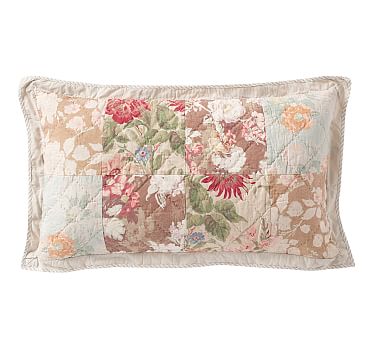 Carolina Floral Patchwork Reversible Cotton Quilt & Sham