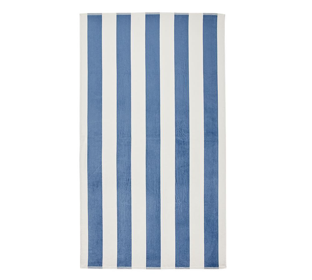 Classic Awning Striped Towel - Chambray