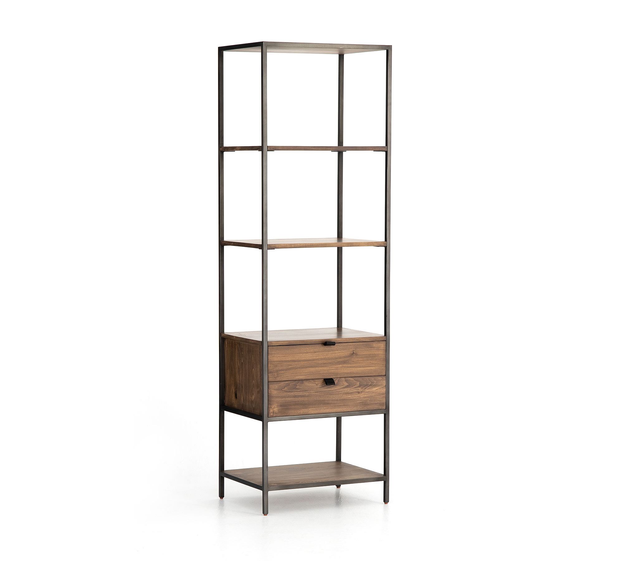 Graham Open Bookcase with Drawers (24")