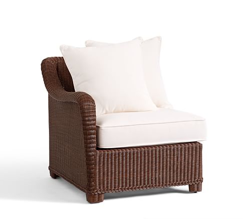 Left-Arm Sectional Chair with Cushion Set