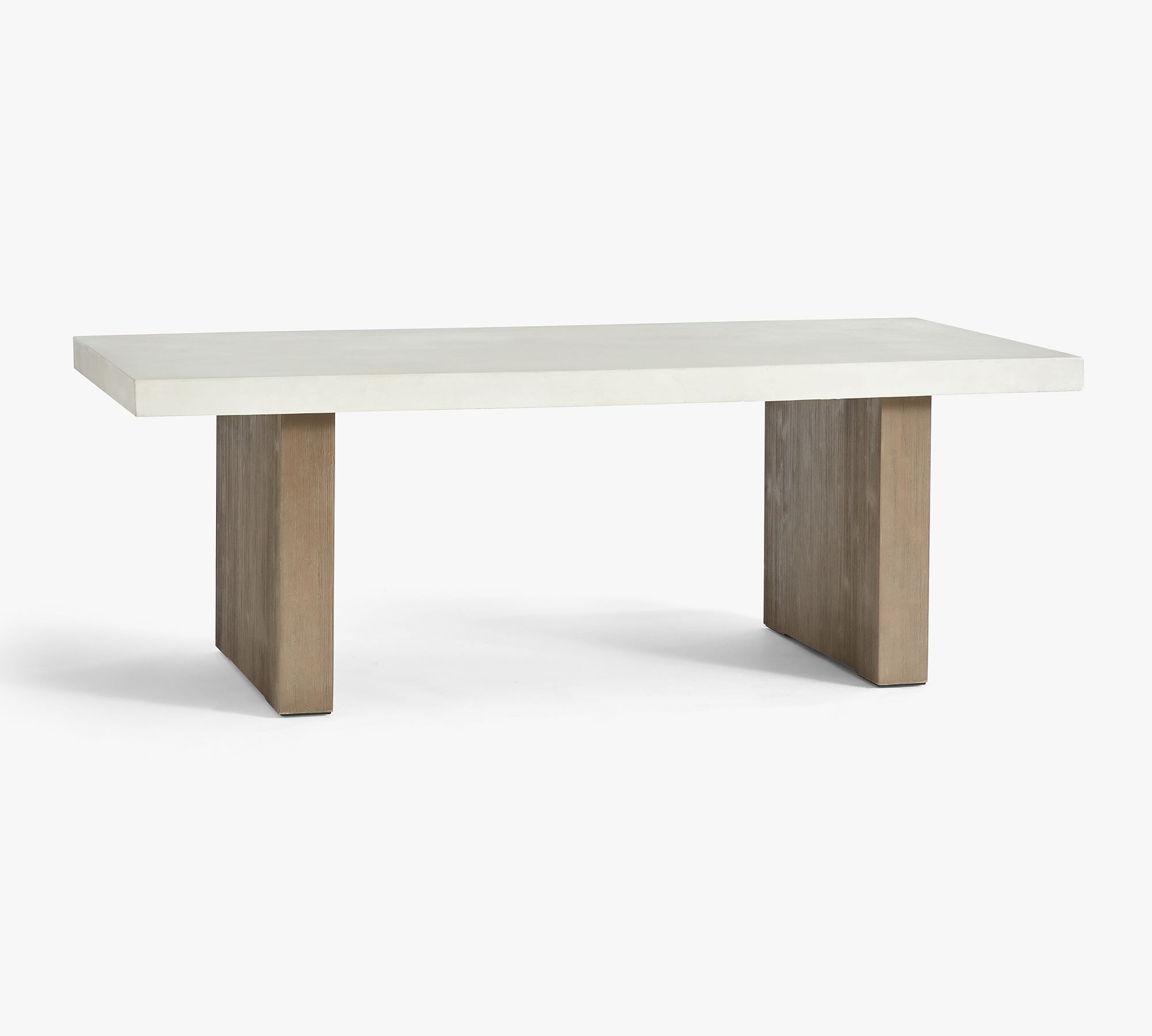 Pomona Concrete & Rectangular Outdoor Dining Table (86")
