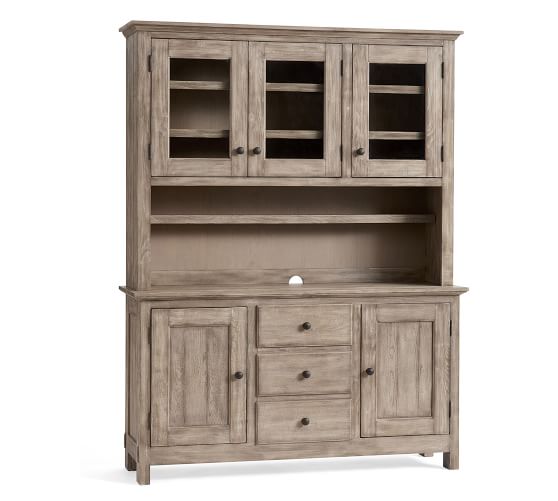 Solid shop wood hutch