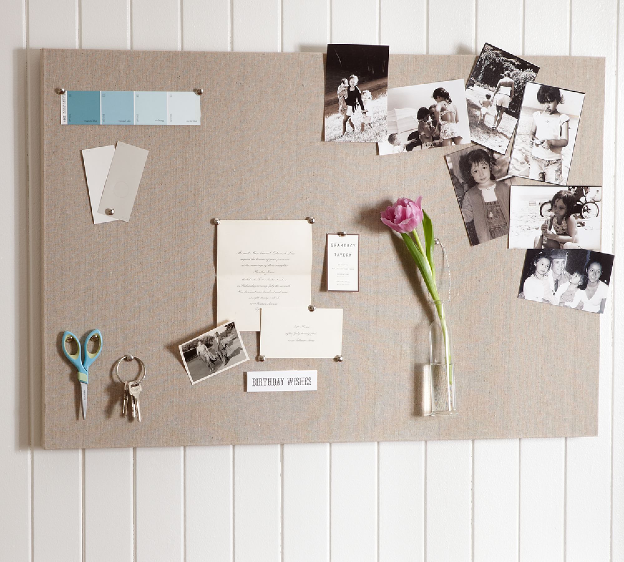 Linen Home Office Pinboard