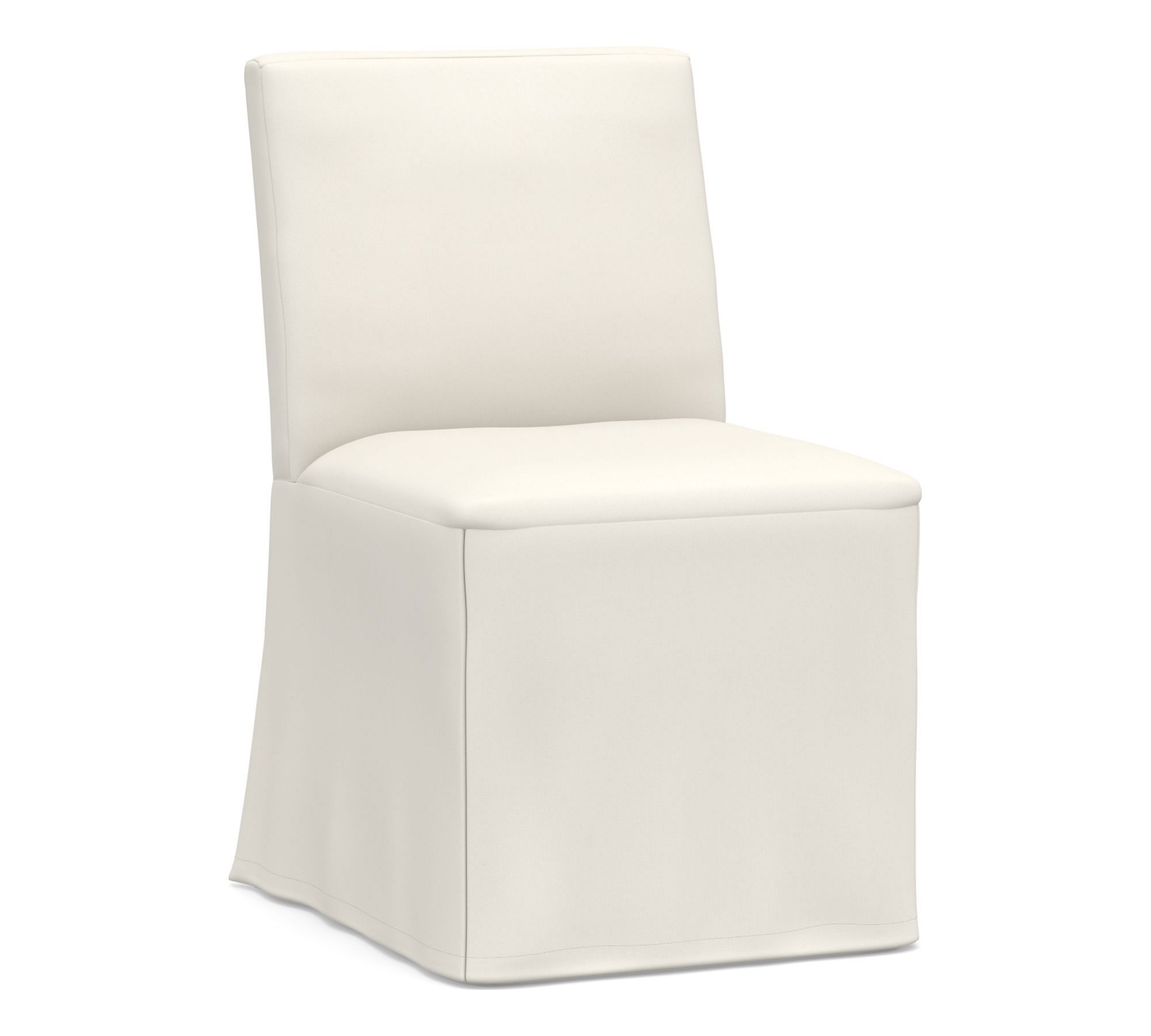 Open Box: Classic Long Dining Side Chair Replacement Slipcovers