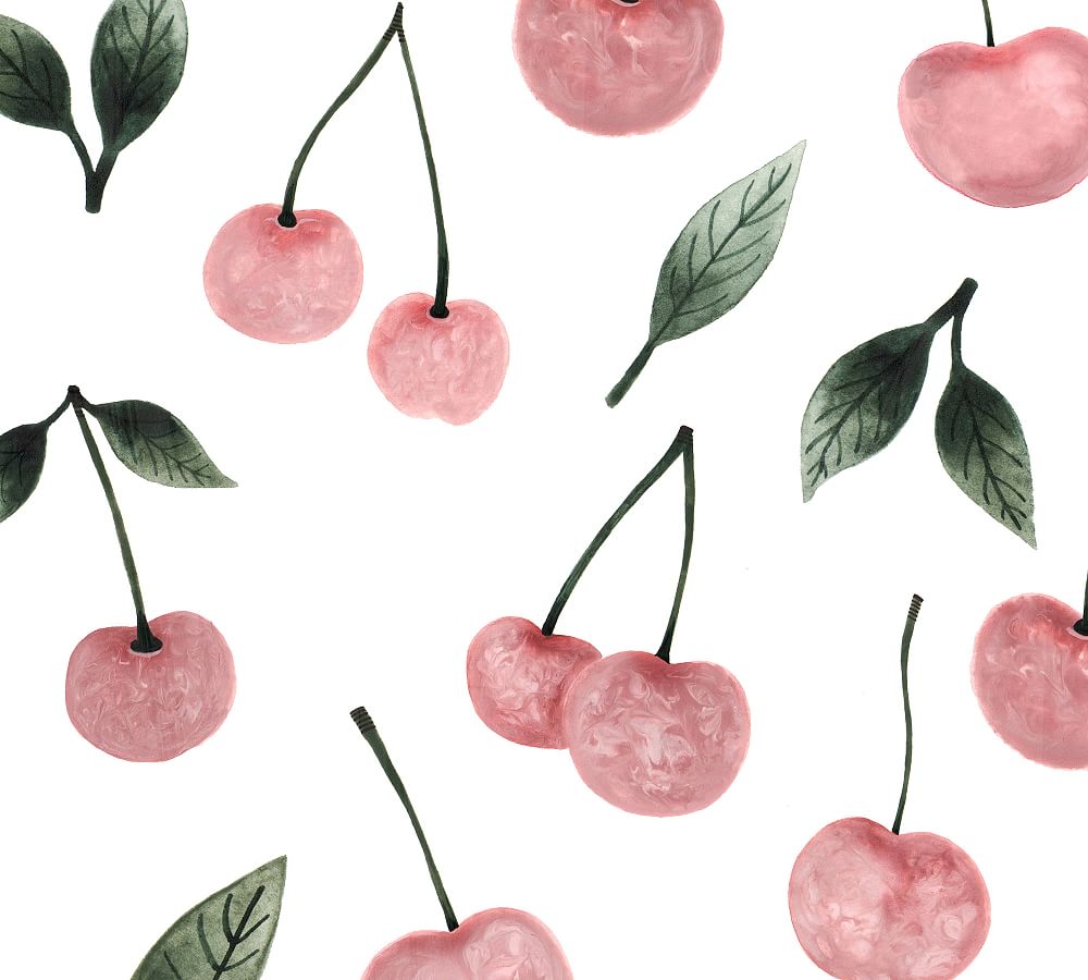 Watercolor Cherries Removable Removable Wall Decal