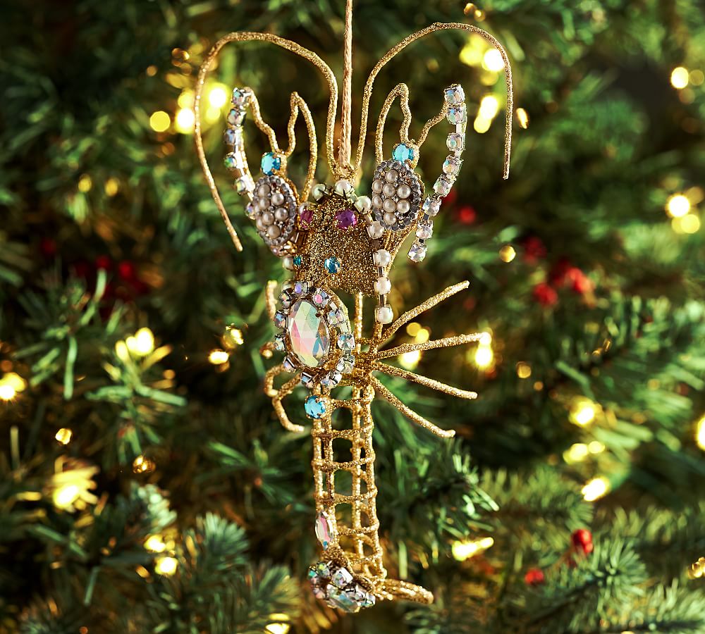 Jeweled Lobster Ornament