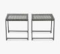 Klein Wicker Outdoor End Tables, Set of 2