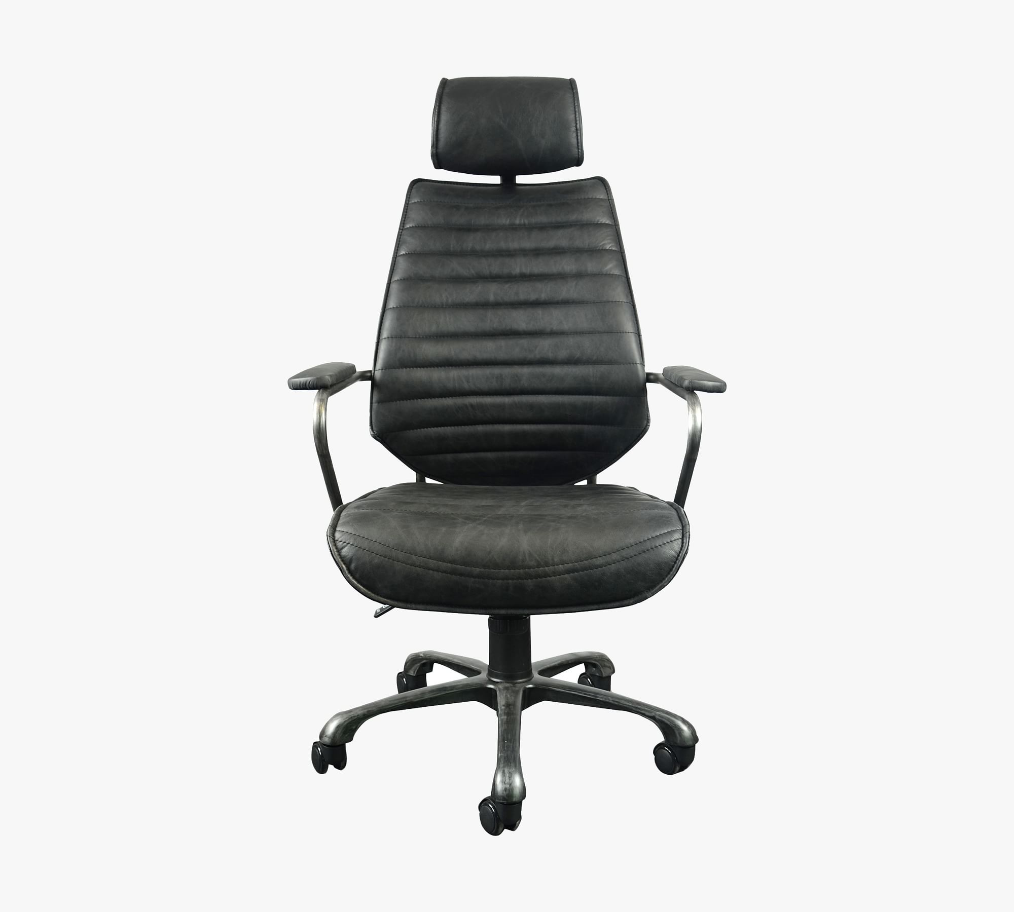 Harbor Leather Swivel Desk Chair