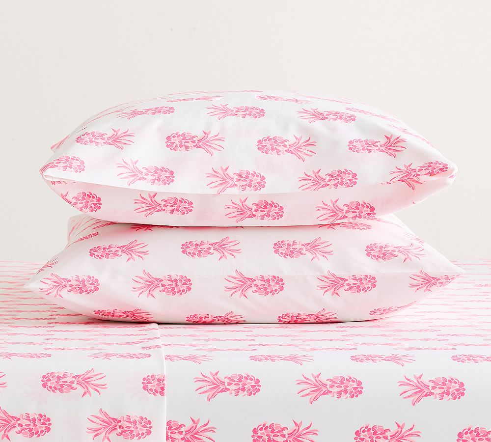 Lilly Pulitzer Pineapple Organic Cotton Pillowcases - Set of 2
