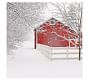 Red Barn in the Snow Framed Print by Cindy Taylor