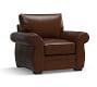 Pearce Roll Arm Leather Chair