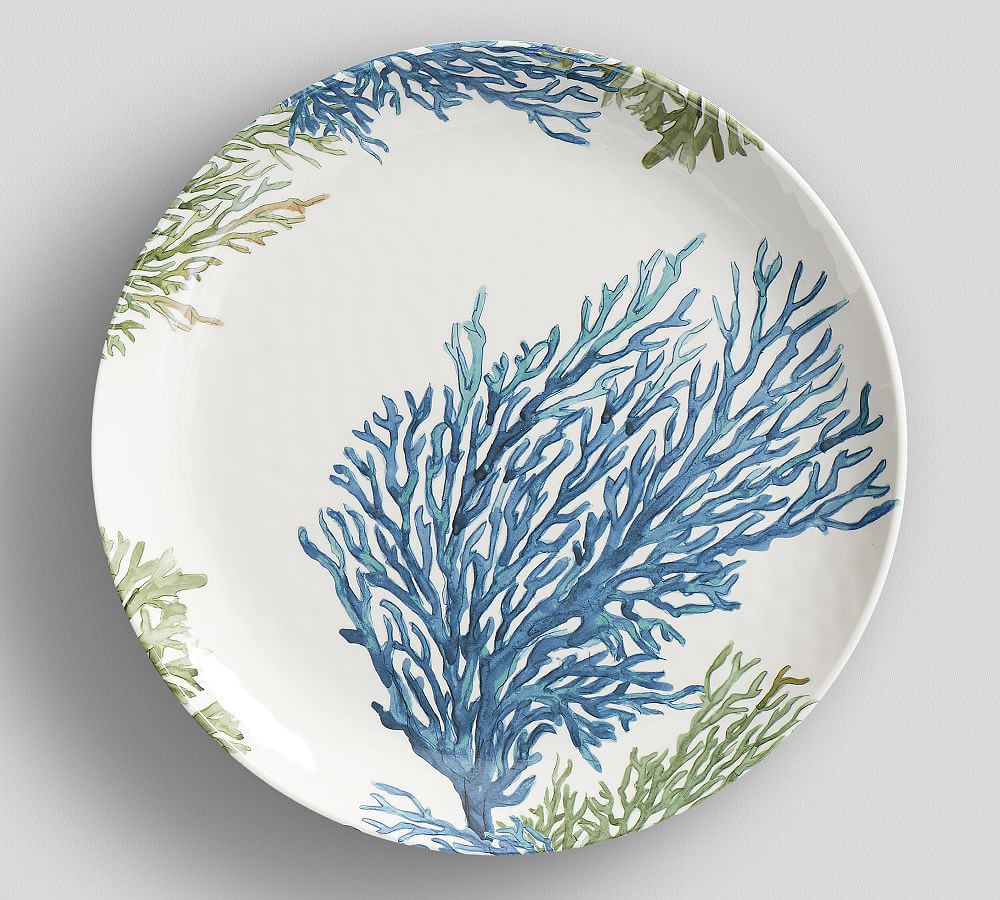 Under the Sea Coral Dinner Plate, Set of 4