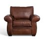Pearce Roll Arm Leather Chair