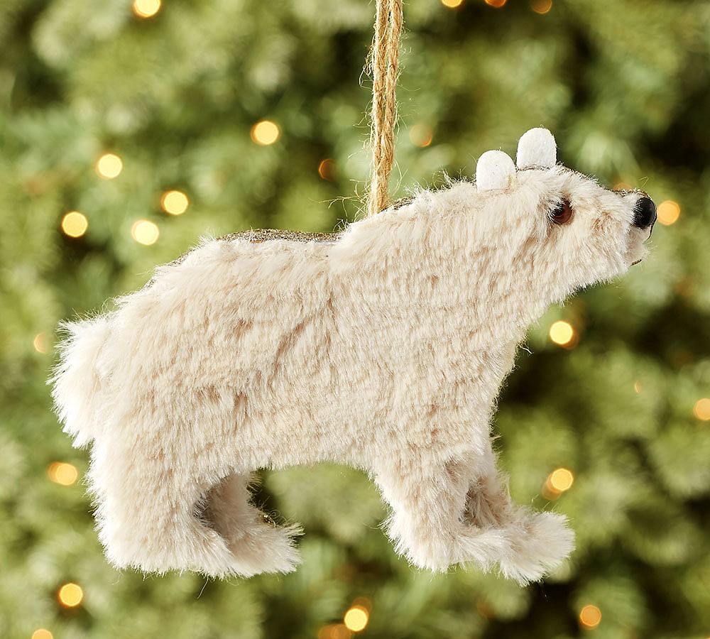 Corrugate Polar Bear Ornament